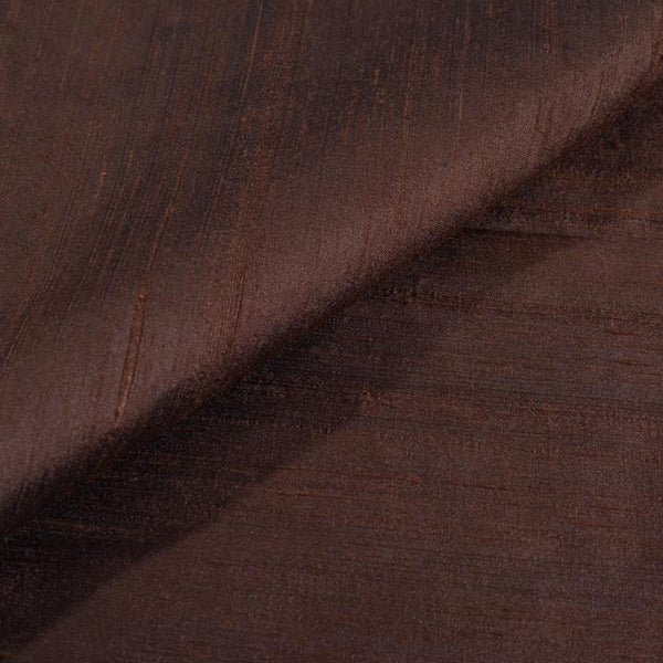 Coffee Brown Colour 95gm Pure Handloom Raw Silk Fabric