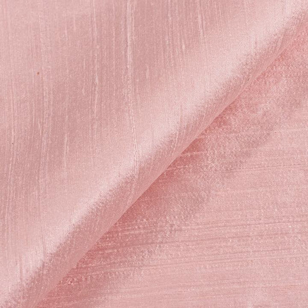 Petal Pink Colour 95gm Pure Handloom Raw Silk Fabric