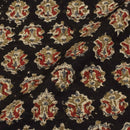 Black Colour Natural Kalamkari Cotton Fabric