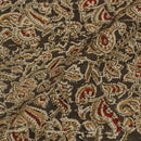 Olive Green Colour Natural Kalamkari Cotton Fabric