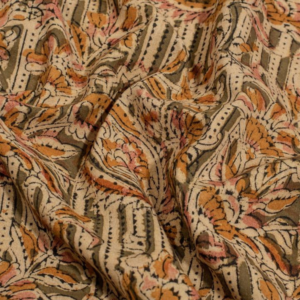 Natural Kalamkari Cotton Fabric