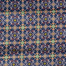 Dark Blue Colour Digital Patan Patola Print Gaji fabric