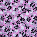 Pink Colour Floral Digital Print Poly Crepe Fabric