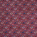Carrot Pink Colour Patola inspired Print Cotton Fabric