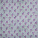 Digital Floral Butta Print Poly Chanderi Fabric
