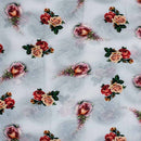 Smoke Colour Digital Floral Print Flowy Fiona Polyester Fabric