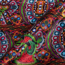 Multi Colour Digital Ethnic Print Gaji Fabric