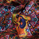 Multi Colour Digital Ethnic Print Gaji Fabric
