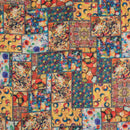 Multi Colour Digital Print  Slub Tussar Feel Poly Fabric