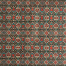 Multi Colour Digital Print Schiffli Cut Work Poly Tussar Feel Fabric