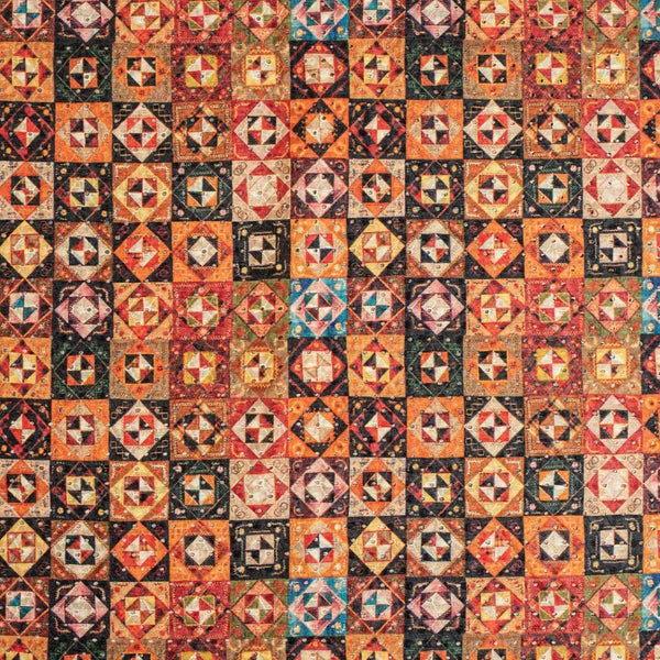 Multi Colour Digital Print Schiffli Cut Work Poly Tussar Feel Fabric