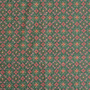 Green Colour Digital Print Schiffli Cut Work Poly Tussar Feel Fabric
