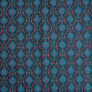Grey Black Colour Digital Print Schiffli Cut Work Poly Tussar Feel Fabric