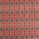 Pastel Pink Colour Digital Print Schiffli Cut Work Poly Tussar Feel Fabric