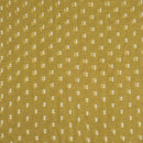 Olive Gold Colour Machine Work Small Floral Butti Cotton Linen Fabric