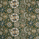 Green Colour Thread Work Embroidered Georgette Fabric