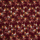 Maroon Colour Tikki and Thread Work Embroidered Georgette Fabric