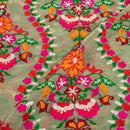Laurel Colour Multi Thread Work Embroidered Georgette Fabric