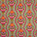 Laurel Colour Multi Thread Work Embroidered Georgette Fabric