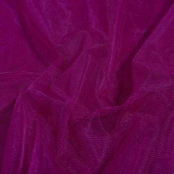 Magenta Colour Dyed Mono Net Fabric 48 inch Width