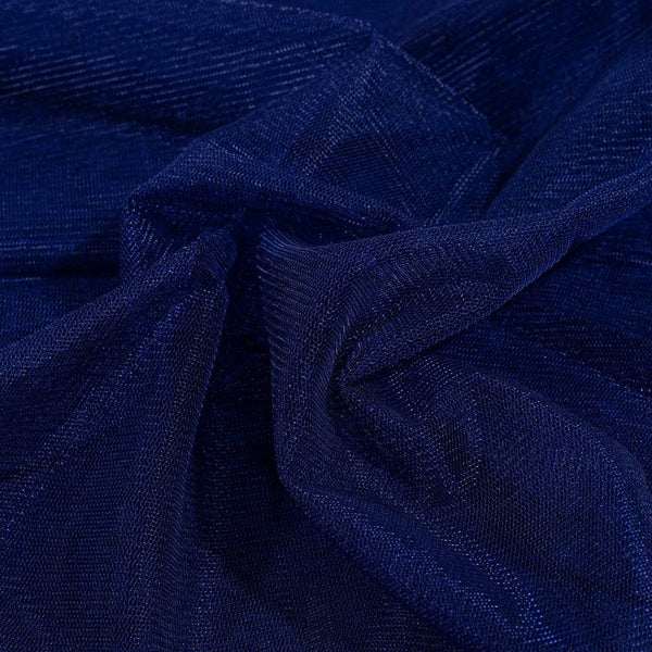 Royal Blue Colour Dyed Mono Net Fabric 48 inch Width
