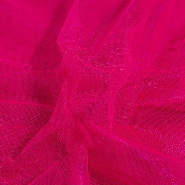Raspberry Colour Dyed Mono Net Fabric 48 inch Width