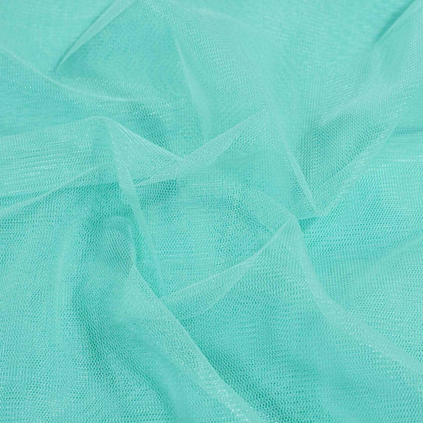 Pool Blue Colour Dyed Mono Net Fabric 48 inch Width