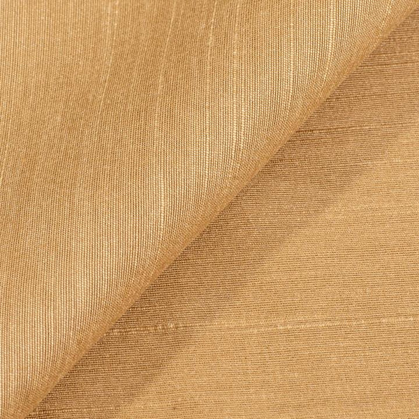 Beige Gold Colour Spun Dupion (Artificial Raw Silk) Fabric