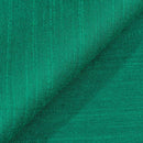Emerald Green Colour Spun Dupion (Artificial Raw Silk) Fabric