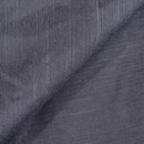 Steel Grey Colour Spun Dupion (Artificial Raw Silk) Fabric