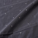 Grey Colour Artificial Mirror Embroidered Chanderi Fabric Cut Of 0.75 Meter