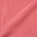 Carrot Pink Colour Poly Linen Satin Fabric