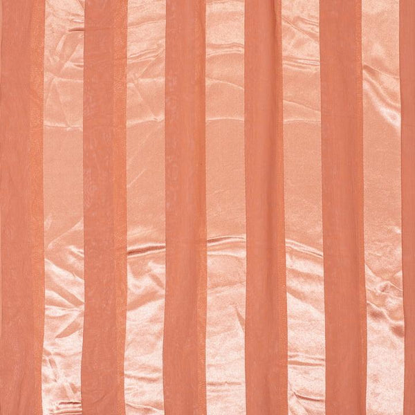 Peach Orange Colour Sparkling Plain Dyed Polyester Fabric