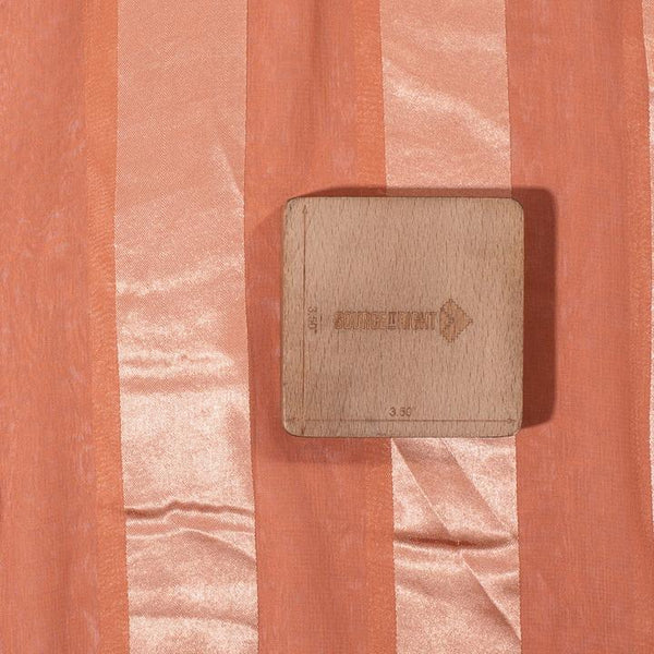 Peach Orange Colour Sparkling Plain Dyed Polyester Fabric