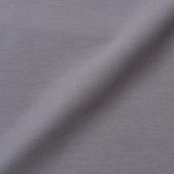 Steel Grey Colour Linen Cotton Fabric