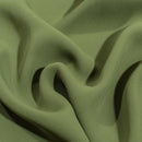 Olive Colour Rayon Feel Flowy Polyester Fabric