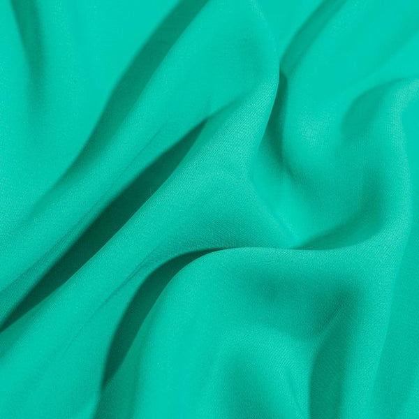 Mint Colour Rayon Feel Flowy Polyester Fabric