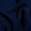 Navy Blue Colour Rayon Feel Flowy Polyester Fabric