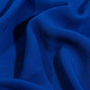 Royal Blue Colour Rayon Feel Flowy Polyester Fabric