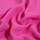 Candy Pink Colour Rayon Feel Flowy Polyester Fabric