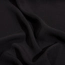 Black Colour Rayon Feel Flowy Polyester Fabric