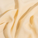 Cream Colour Rayon Feel Flowy Polyester Fabric