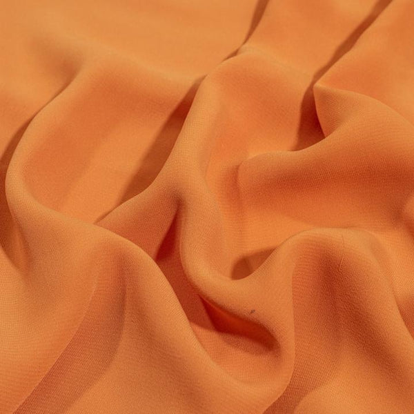 Apricot Colour Rayon Feel Flowy Polyester Fabric