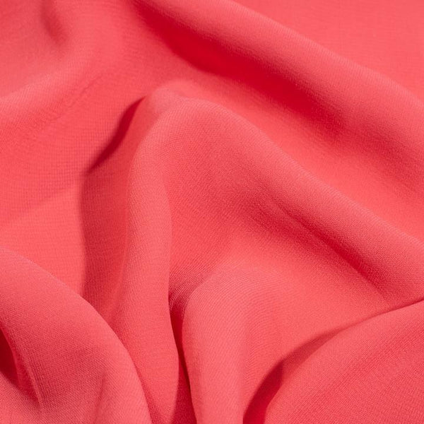 Georgia Peach Colour Rayon Feel Flowy Polyester Fabric