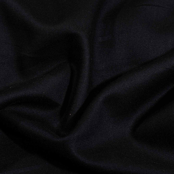 Carbon Black Colour Plain Tencel x Tencel Cotton Fabric