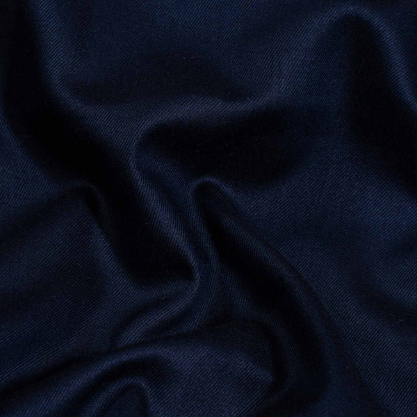 Midnight Blue Colour Plain Tencel x Tencel Cotton Fabric