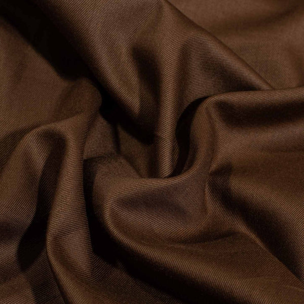 Coffee Brown Colour Plain Tencel x Tencel Cotton Fabric