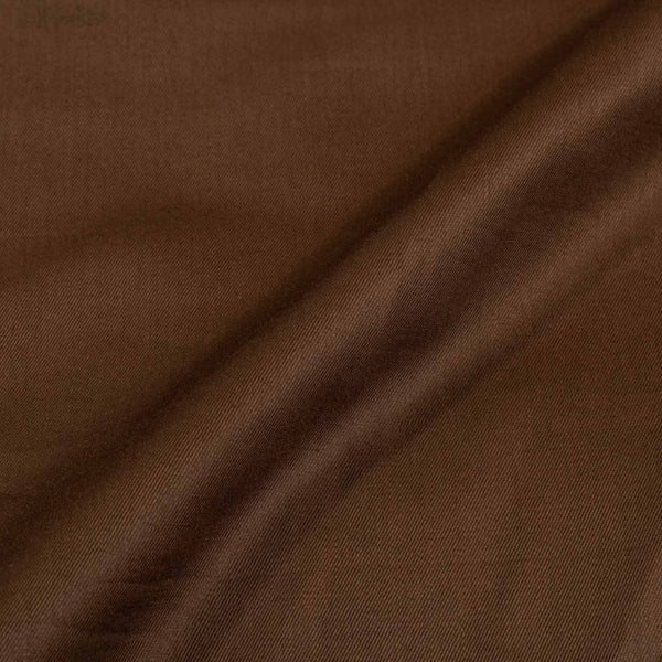 Coffee Brown Colour Plain Tencel x Tencel Cotton Fabric