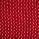 Red Colour Gold Floral Butti Jacquard Art Silk Fabric 