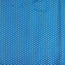 Blue Colour Gold Floral Butti Jacquard Art Silk Fabric 